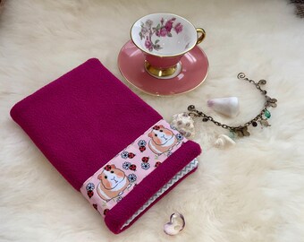 Guinea Pig Notebook Cover: Handmade Fleece A6 Protector