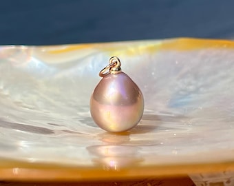 Sunset Pink Freshwater Pearl Pendant