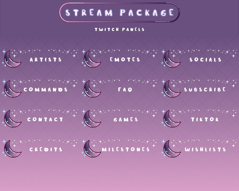 Twitch Overlay Package Twitch Package Twitch Overlay Stream - Etsy Canada