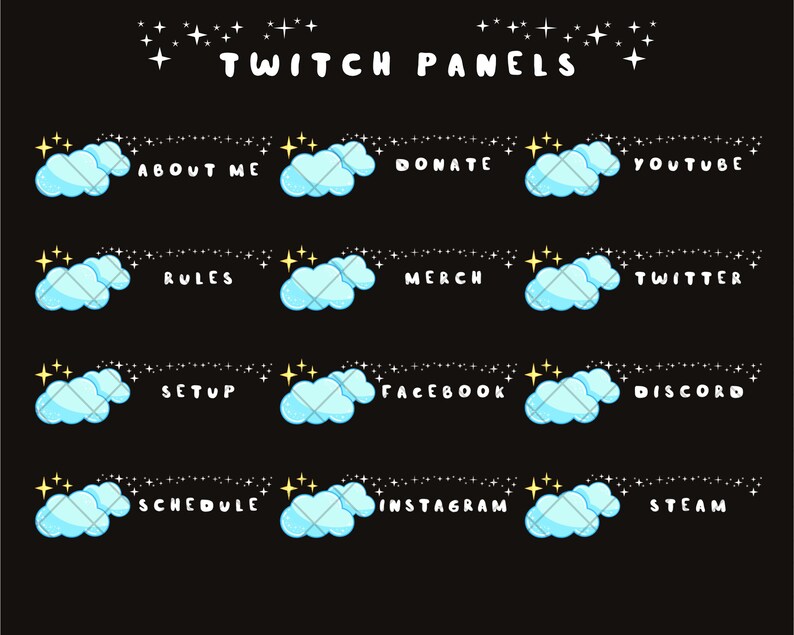 free cute twitch panels free cute twitch panels