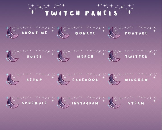 how to edit twitch panels