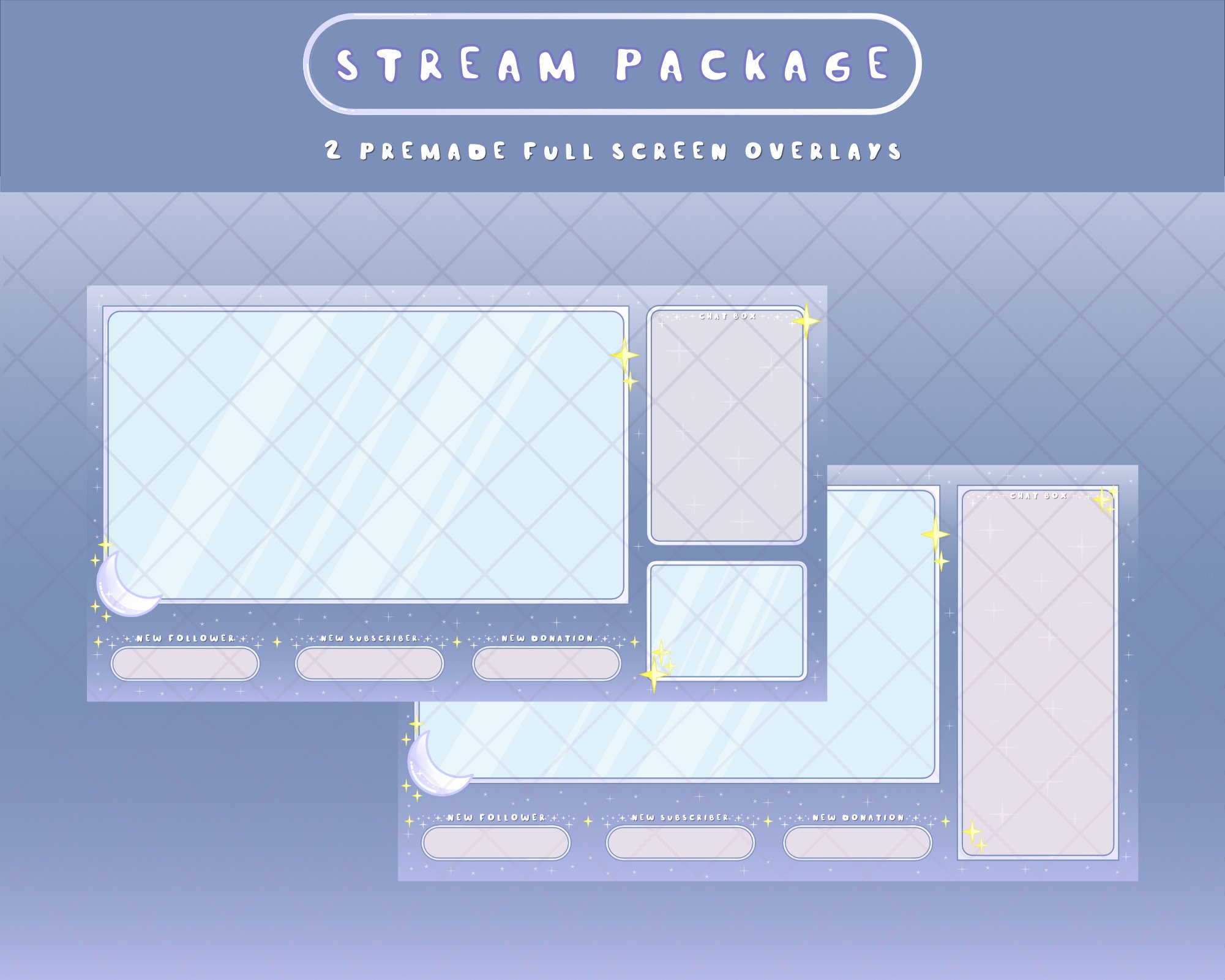 Twitch Overlay Package Twitch Package Twitch Overlay Stream | Etsy