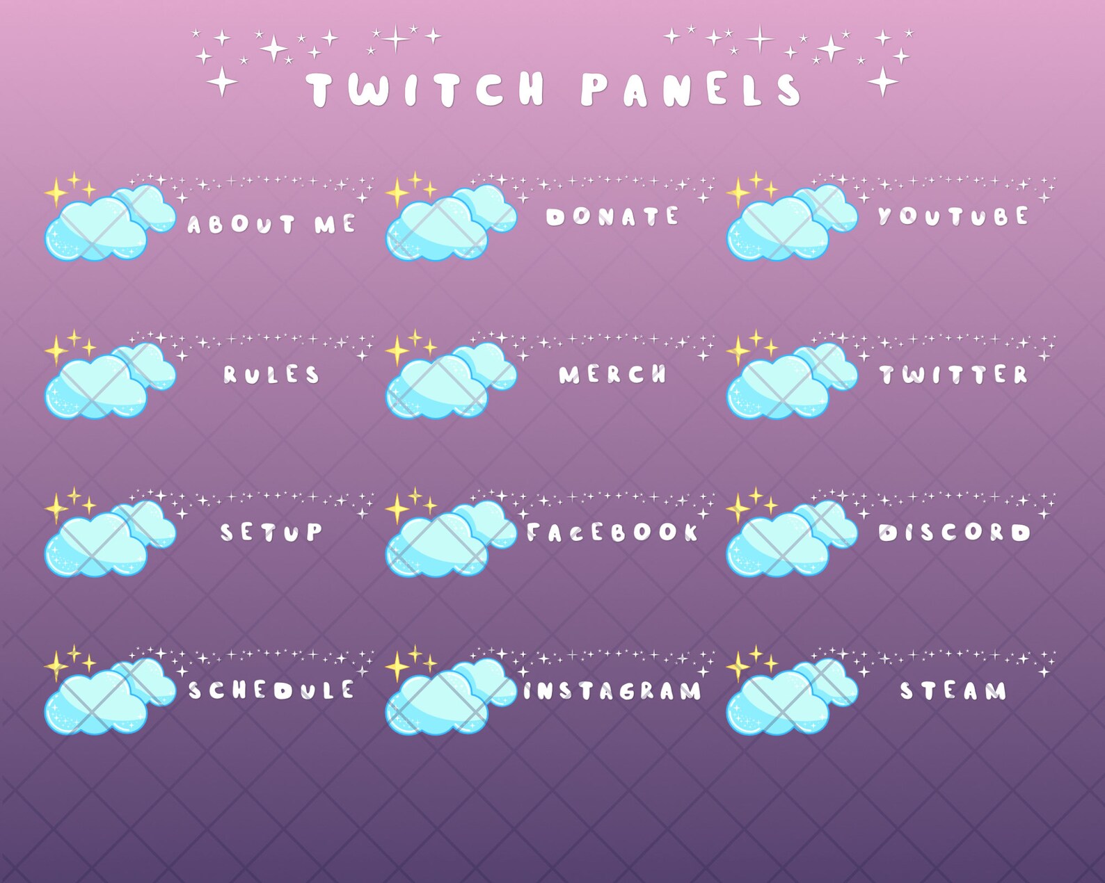 free cute twitch panels free cute twitch panels