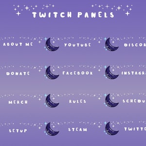 Twitch Panels Cute Custom Twitch Panels Twitch Panels Girly - Etsy Canada