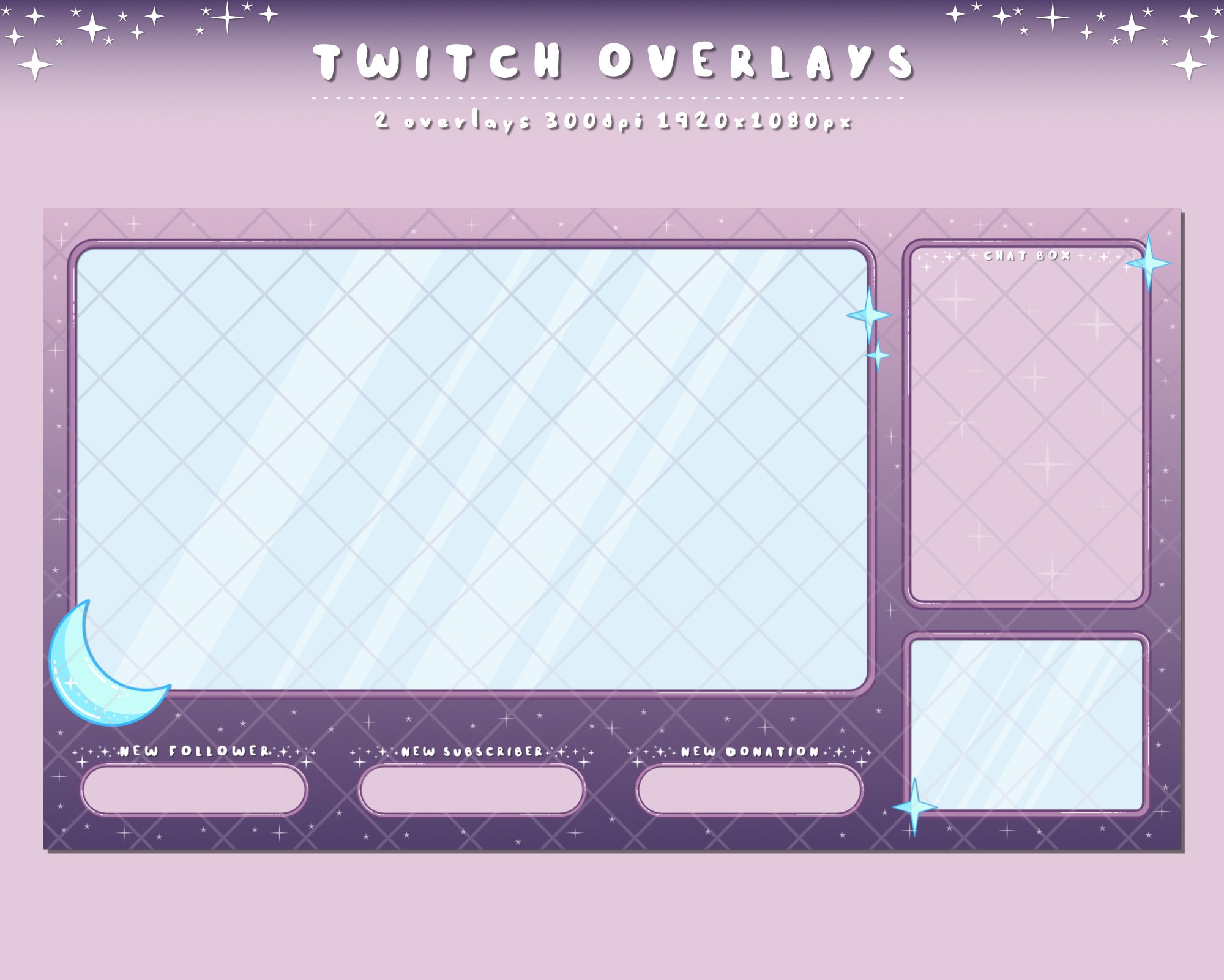 Twitch Overlay Stream Overlay Twitch Stream Overlay Etsy