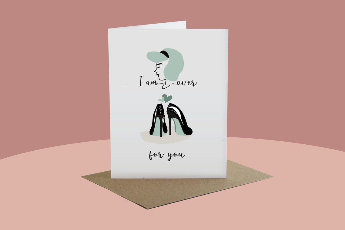 I am HEAD over HEELS for you Rebus Puzzle Card Happy Etsy