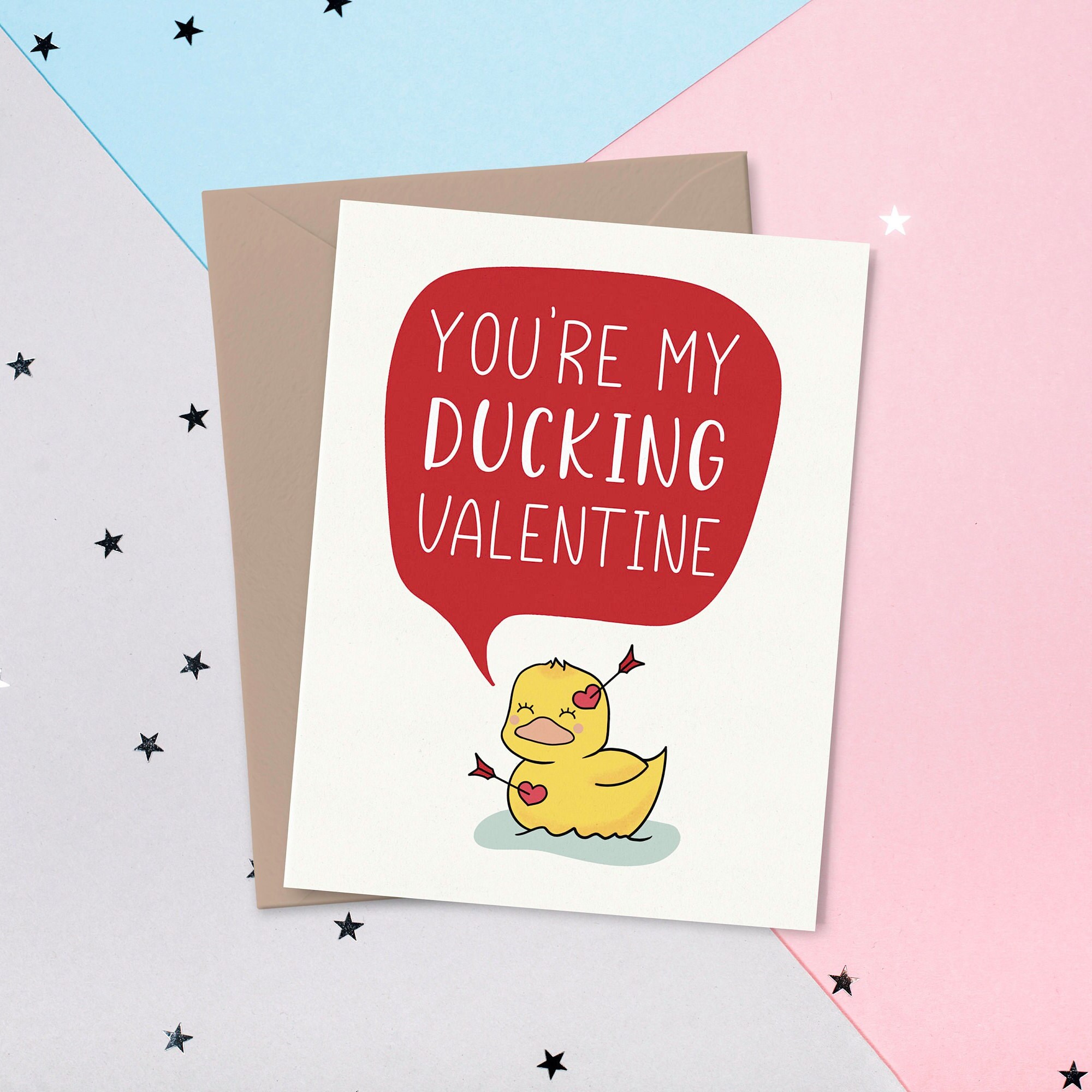 You're My Ducking Valentine Funny Valentine's Day - Etsy