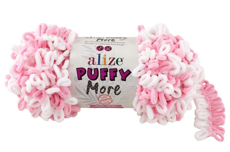Alize puffy More,Baby yarn Blanket yarn No hook New yarn Bulky yarn No neddle,Puffy Yarn Velvet yarn