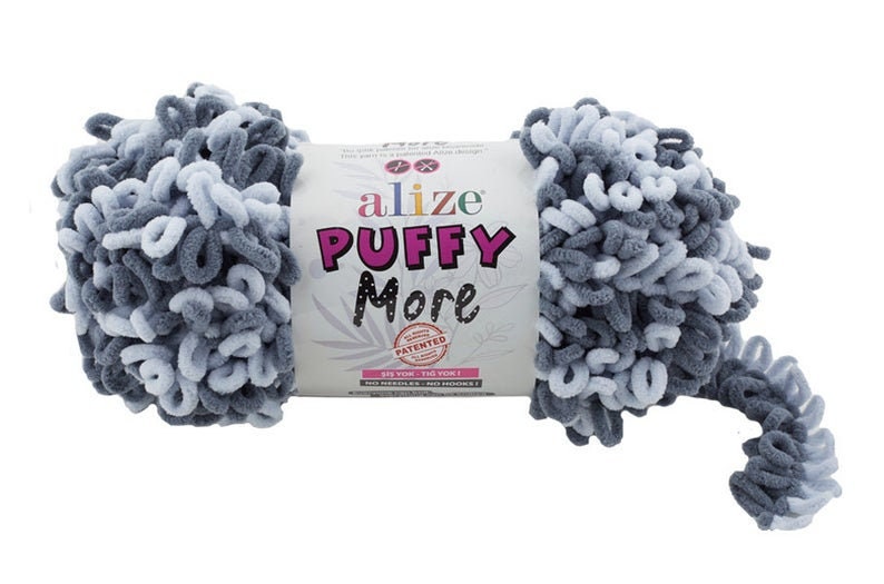 Alize puffy More,Baby yarn Blanket yarn No hook New yarn Bulky yarn No neddle,Puffy Yarn Velvet yarn