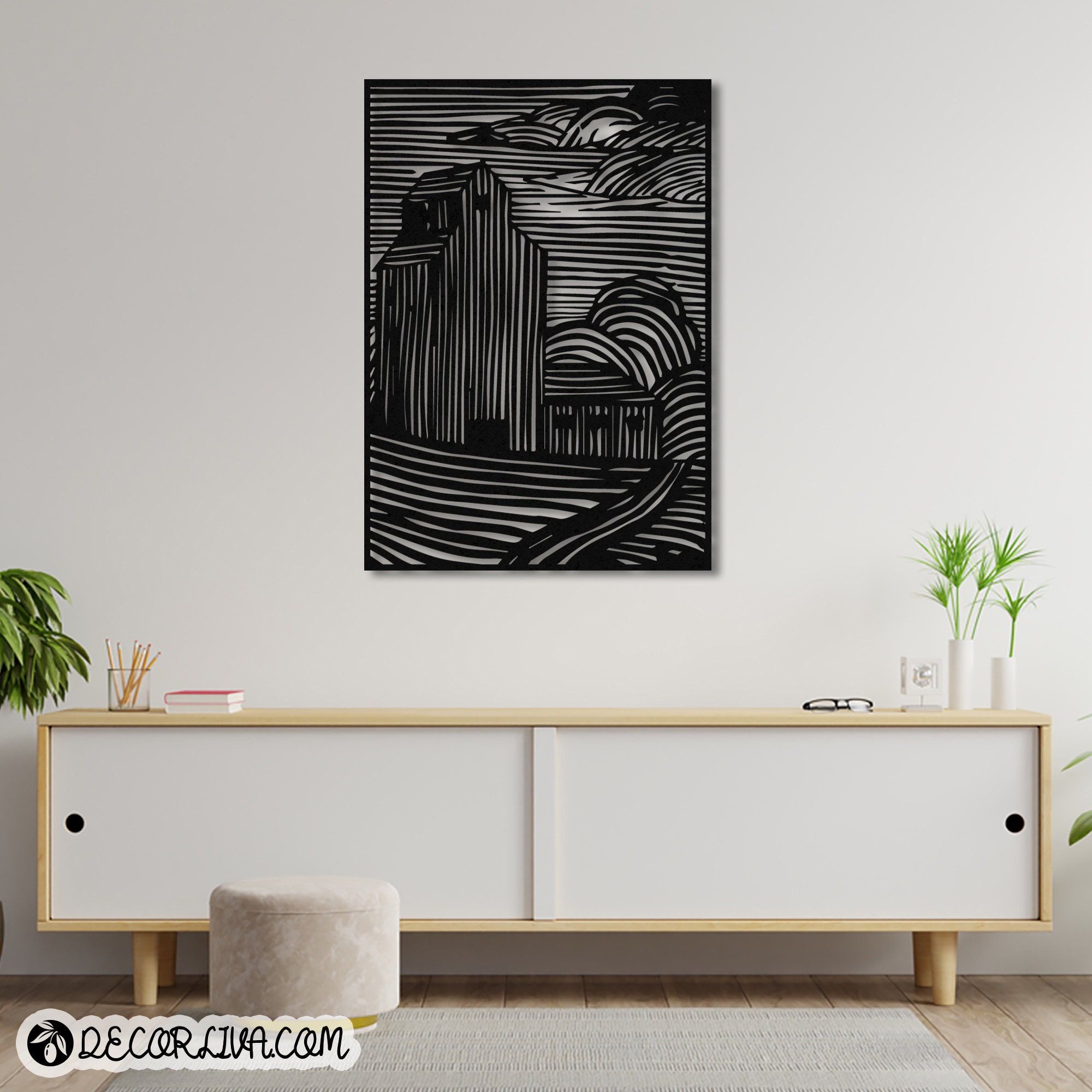 Wandkunst aus Metall Wandbehang aus Metall Wanddekoration | Etsy