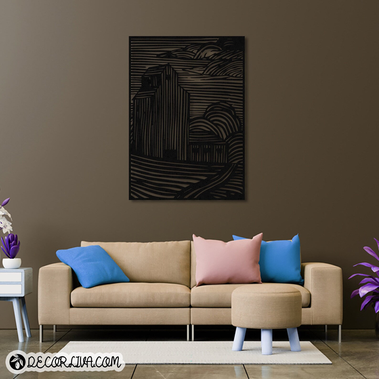 Wandkunst aus Metall Wandbehang aus Metall Wanddekoration | Etsy