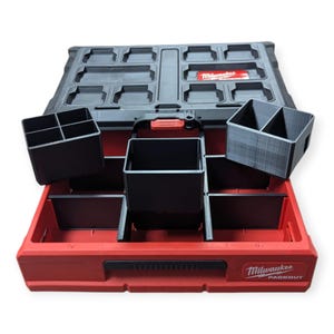 Milwaukee Packout 3-Drawer Standard Bins – Custom Drawer Organizer Inserts – Tool Box Storage Solution