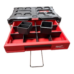Milwaukee Packout 4-Drawer Standard Bins – Custom Drawer Organizer Inserts – Tool Box Storage Solution