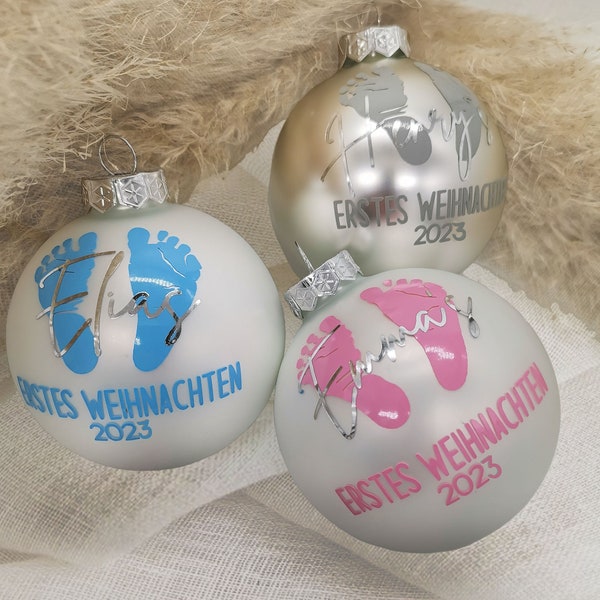 Weihnachtskugel personalisiert |mein erstes Weihnachten | Weihnachtsdeko | Christbaumkugel | Weihnachtsgeschenk | Geschenk Baby