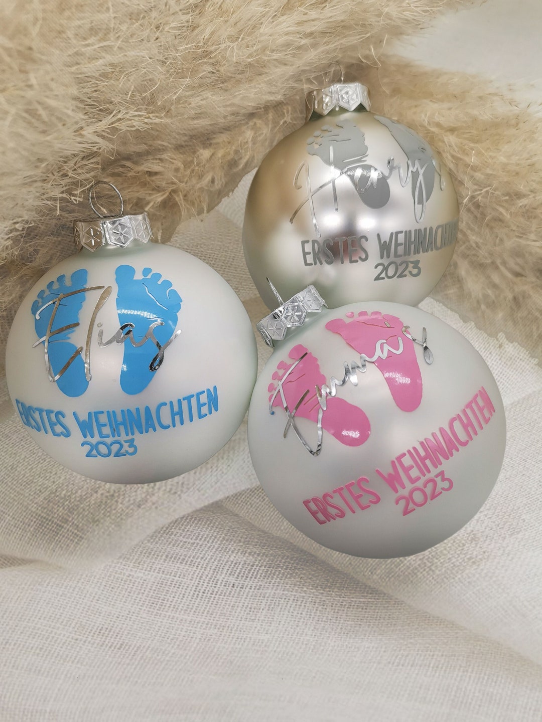 Weihnachtskugel personalisiert mein erstes Weihnachten Weihnachtsdeko