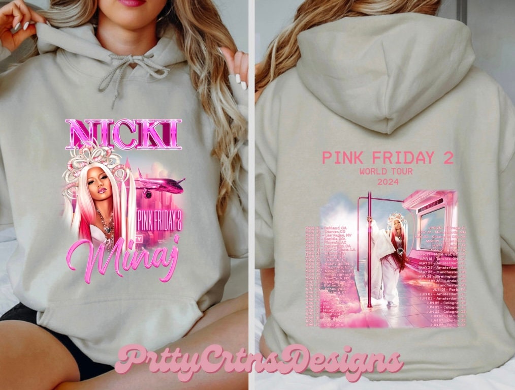 Nicki Minaj Pink friday 2 | Pink friday 2 Hoodie  | Pink Friday 2 merch | Nicki Minaj Hoodie | Queen Nicki minaj | Nicki Minaj Concert Merch