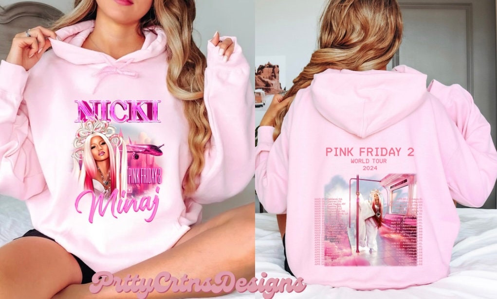 Nicki Minaj Pink friday 2 | Pink friday 2 Hoodie  | Pink Friday 2 merch | Nicki Minaj Hoodie | Queen Nicki minaj | Nicki Minaj Concert Merch