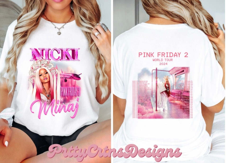 Nicki Minaj pink Friday 2 merch | Nicki Minaj concert merch | Nicki Minaj Gag City | Nicki Minaj queen | Nicki Minaj tee shirt | Pink friday