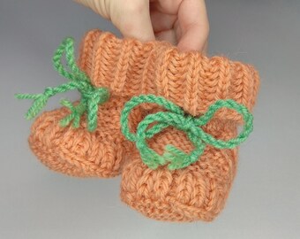 Chaussons Bebe Citrouille Etsy