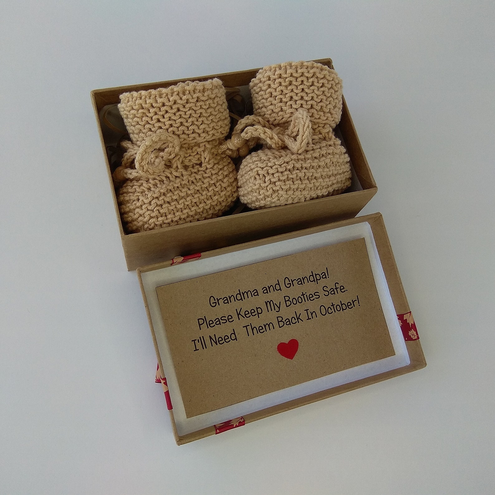 Pregnancy announcement box Pregnancy reveal to grandparents Etsy