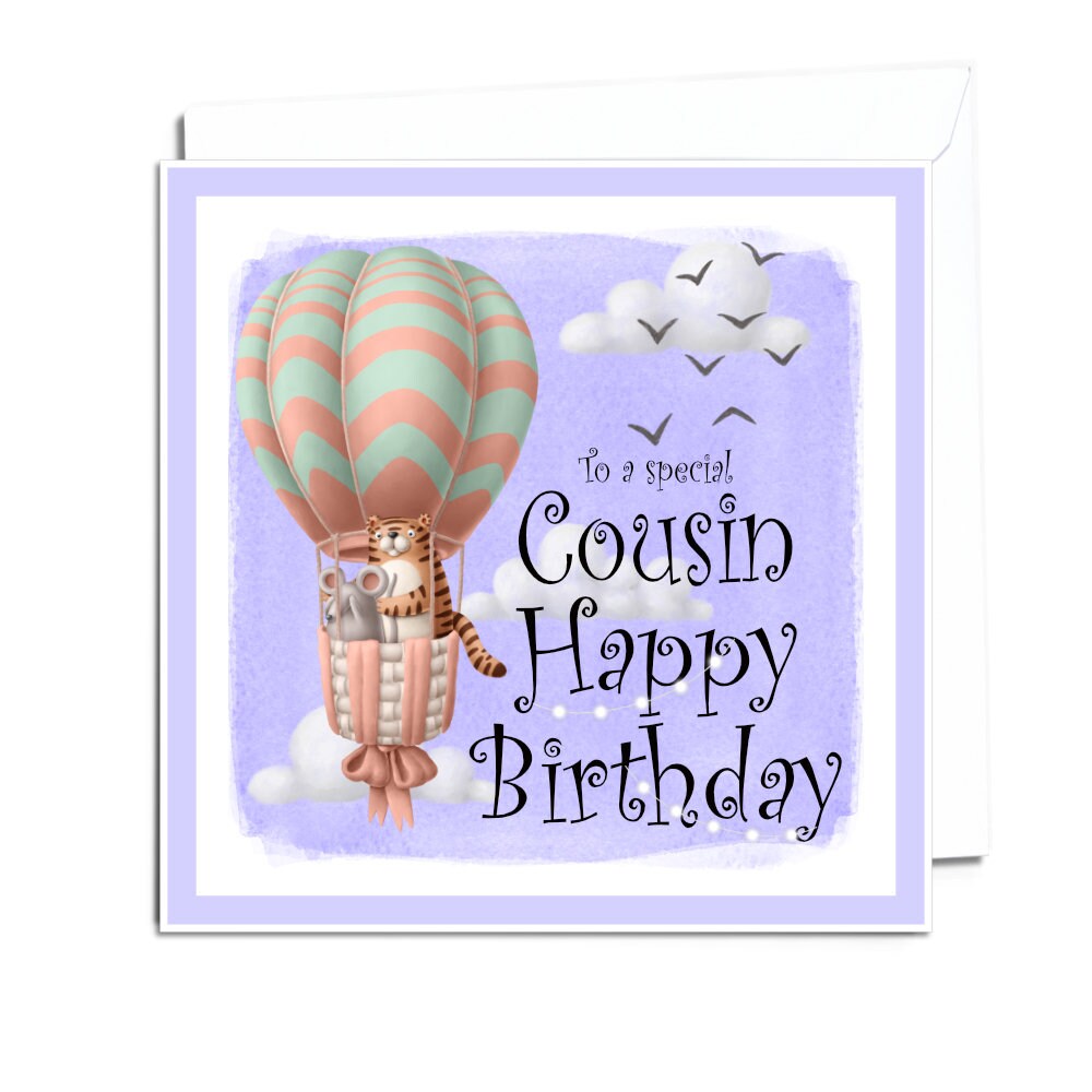 Cousin Birthday Card-for Him-young Cousin-baby Cousin-little Boy-2nd ...