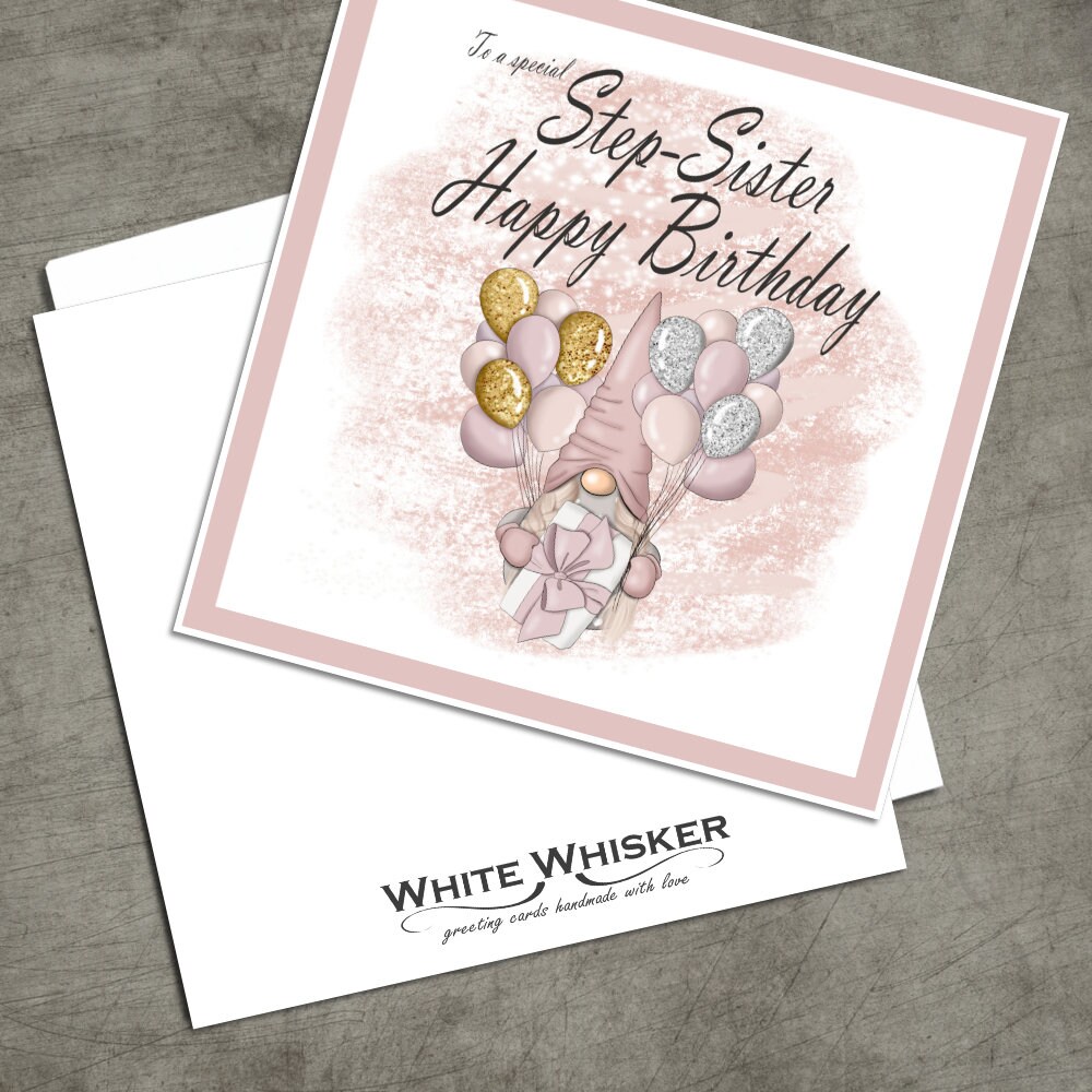 Step Sister Birthday Card-Birthday Card For Step - Etsy.de