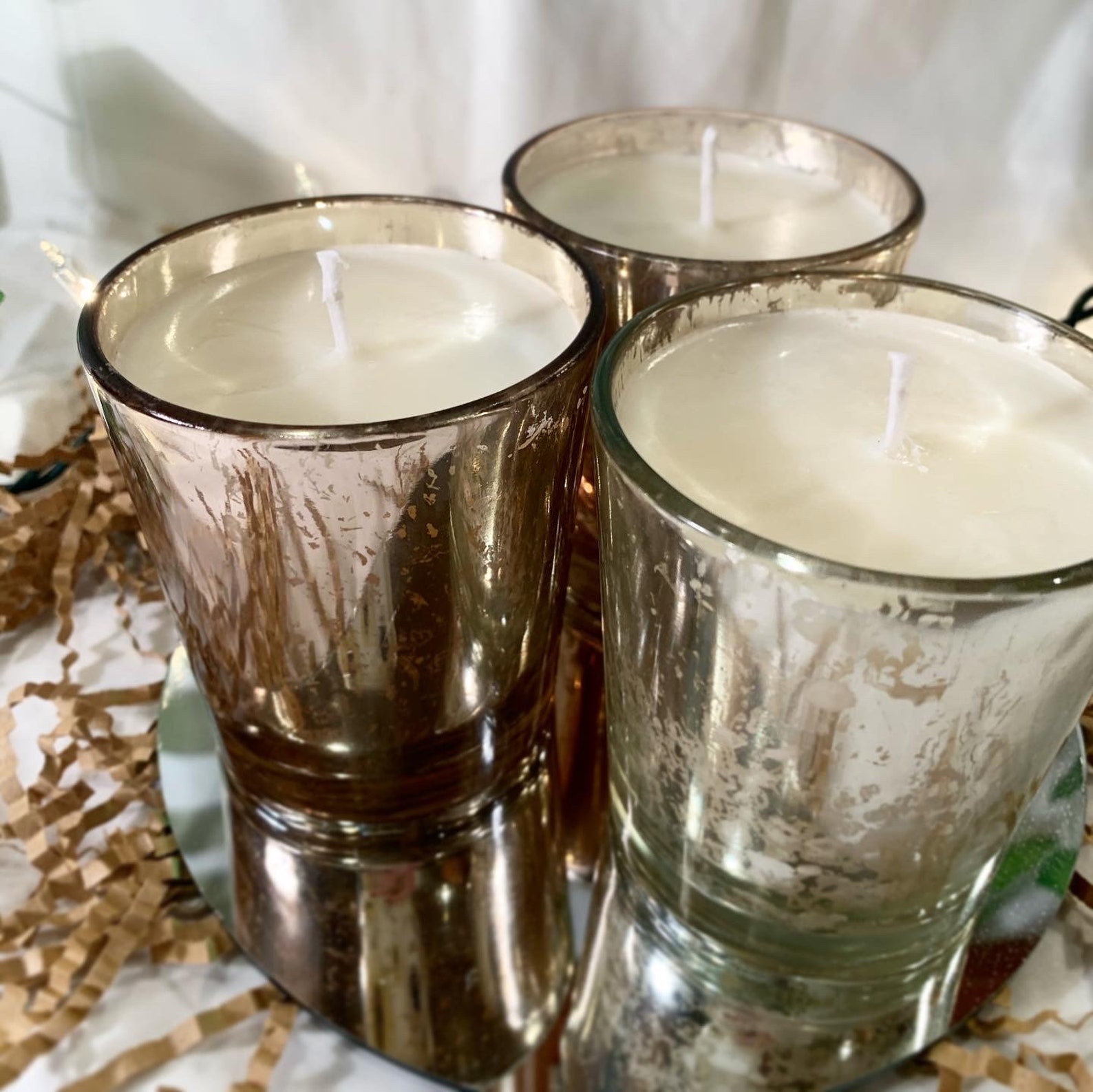 AmethystInfused Luminescent Candle Crystal Candle Etsy