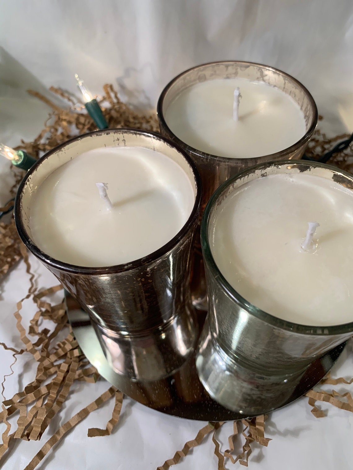 AmethystInfused Luminescent Candle Crystal Candle Etsy