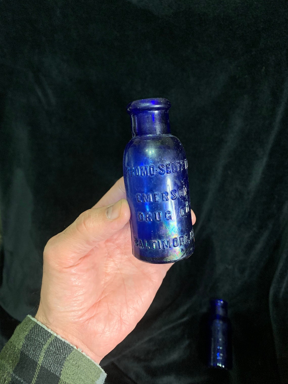 Vintage Bromo Seltzer Medium Size Glass Bottles Etsy