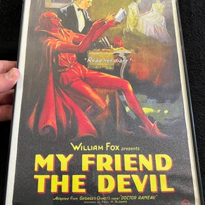 Vintage Movie Horror/Death Related, Framed Silk Cloth Posters image 5