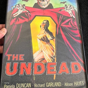 Vintage Movie Horror/Death Related, Framed Silk Cloth Posters image 4