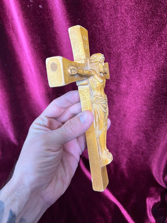 Vintage Wooden Cross Etsy