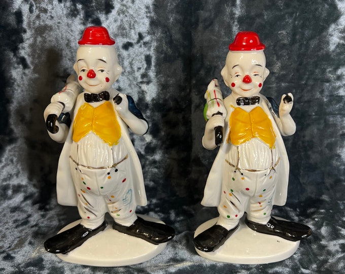 Vintage Nanco Porcelain Hobo Clown Figurine Etsy
