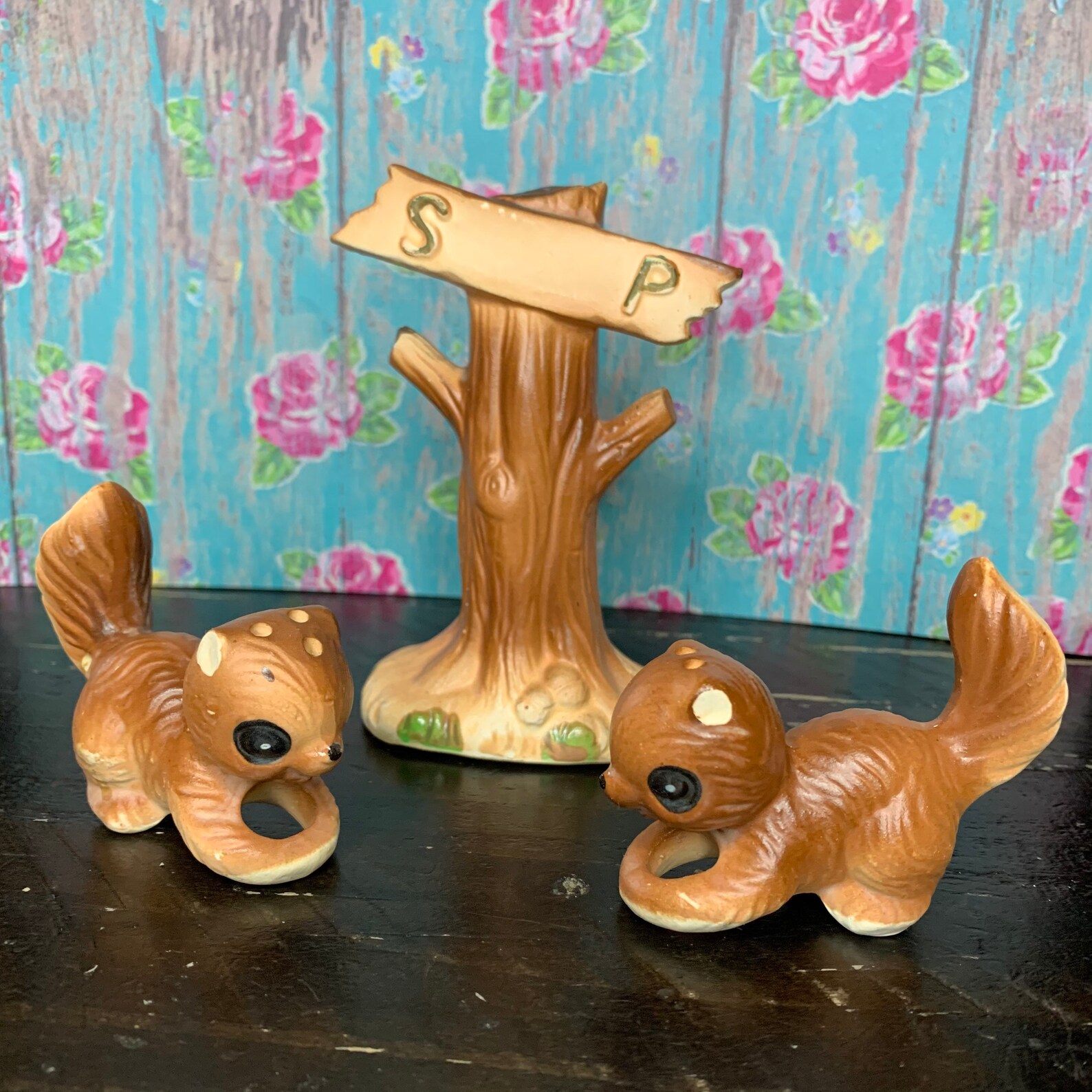 Vintage Squirrel Salt and Pepper Shakers Etsy