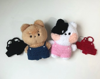 Denim Overalls for 10cm Kpop Dolls