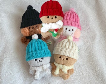PomPom Beanie & Muffler for 10cm Kpop Dolls