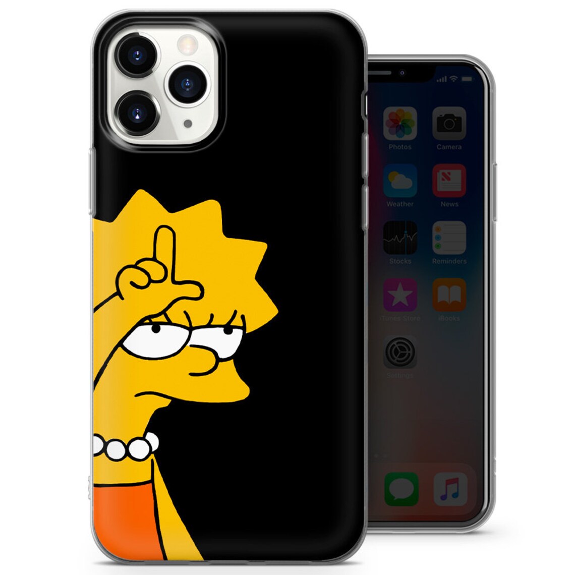 The Simpsons Phone Case Homer Simpson Cover fits iPhone XS Etsy