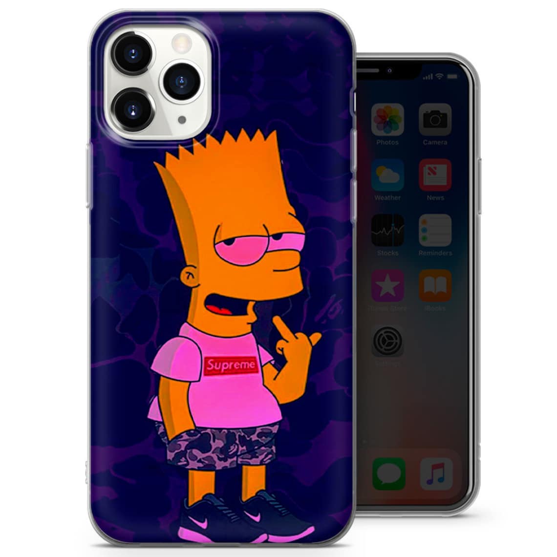 The Simpsons Phone Case Homer Simpson Cover fits iPhone XS Etsy