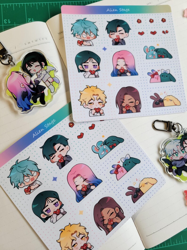 Alien Stage - Sticker Sheet - Etsy