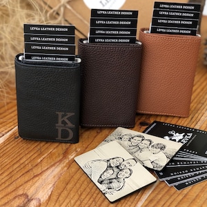 Cartera Rfid, Rfid Wallet Man, cartera personalizada para hombre rfid, porta tarjeta, cartera rfid de cuero, soporte de tarjeta minimalista, cartera de tarjeta emergente