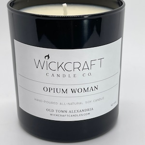 Opium Woman scented soy candle