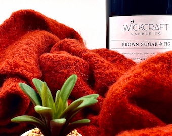 Brown Sugar & Fig scented, all-natural, hand-poured, soy wax candle