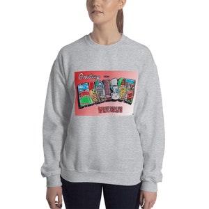 Madison, WI Unisex Sweatshirt (Front Design) | University of Wisconsin Madison UW Badgers College Gift Graduation Alumni Present