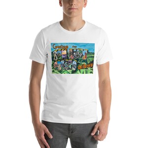 San Luis Obispo, CA Unisex T-Shirt (Front Design) | Cal Poly SLO California Mustangs College Graduation Present Alumni Gift