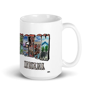 Bloomington, IN Mug | Indiana University IU Hoosiers College Gift Graduation Alumni Present Mug