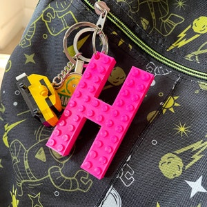 Porte-clés initial pour les enfants | | cadeaux de rentrée scolaire Porte-clés personnalisé | Étiquette de lettre personnalisée pour sac