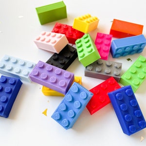 Set of 6 Bricks for Cake Decoration | Cupcake Topper | Non-Edible 3D Printed