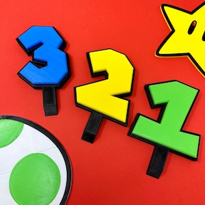 Number for Super Birthday | Cake Topper | Gaming Party | SNES Retro Cake