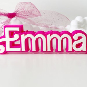 Custom Fashion Doll Style Name Sign | Personalized Gift for Girl | Kid Room Sign