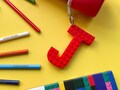 Custom Brick Keychain for Kids | Back to School Gift | Personalized Key Chain | Custom Letter Tag for Bag